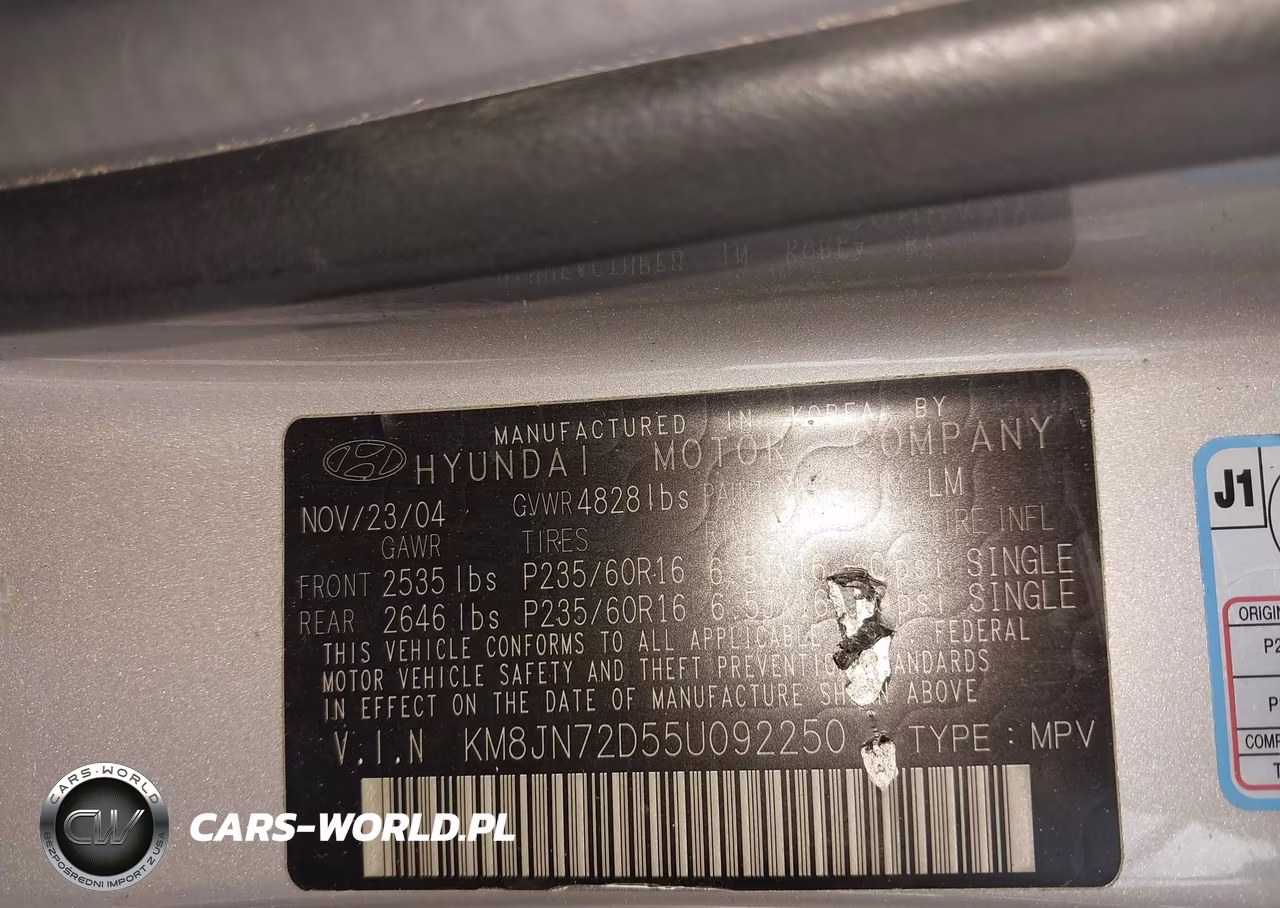 2005 Hyundai Tucson Gls-Lx VIN:KM8JN72D55U092250 - 9
