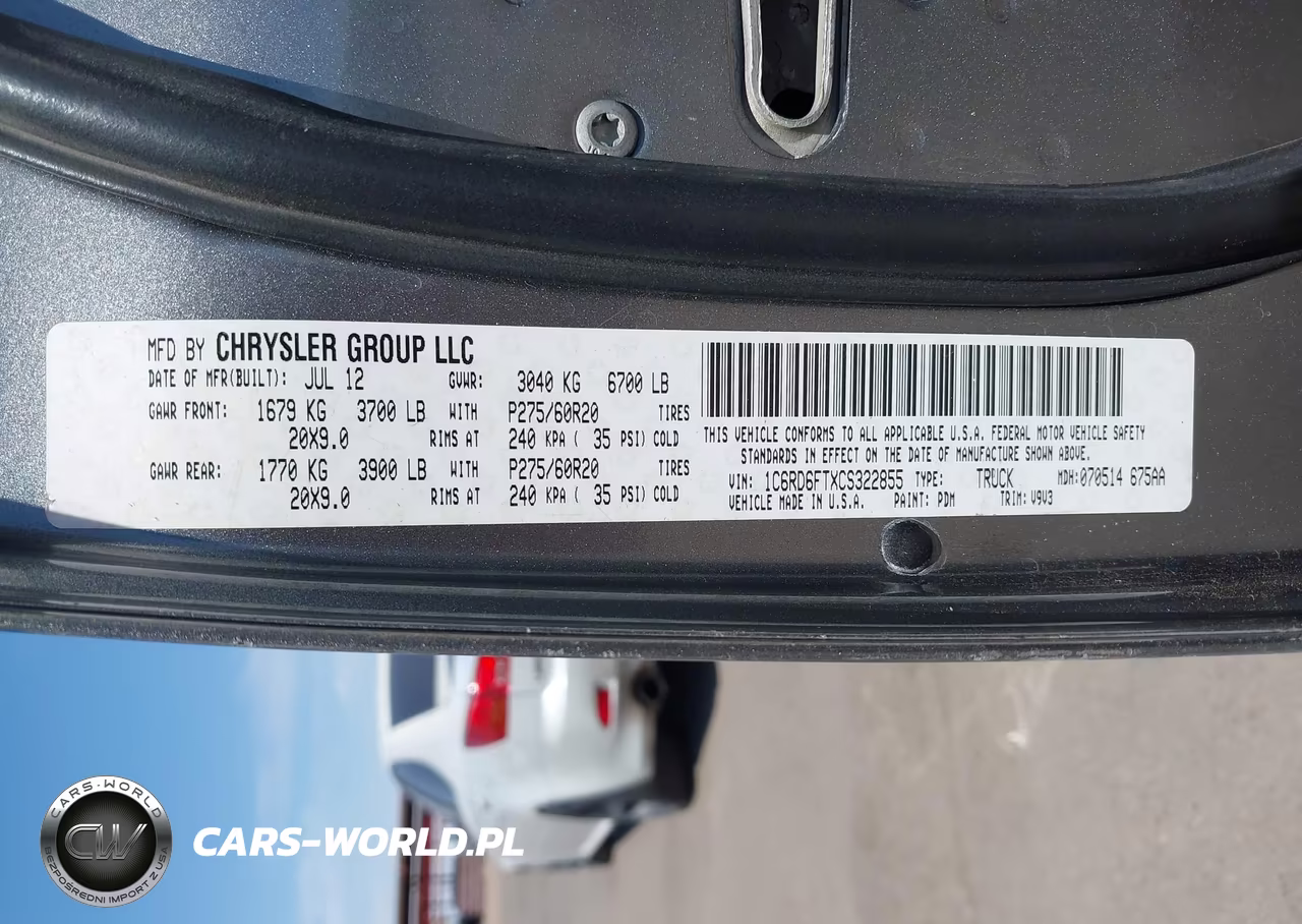 2012 Ram 1500 Express VIN:1C6RD6FTXCS322855 - 9