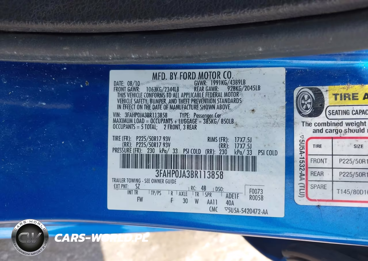 2011 Ford Fusion Sel VIN:3FAHP0JA3BR113858 - 9