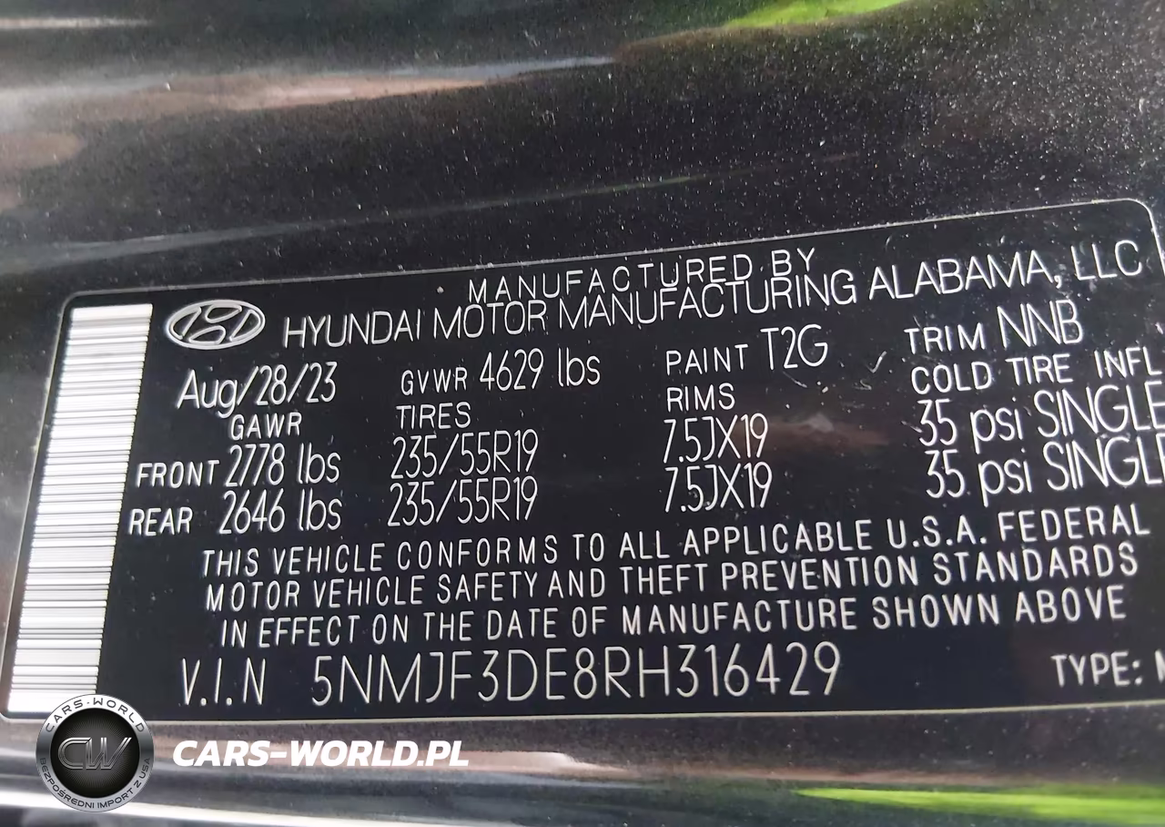 2024 Hyundai Tucson Sel VIN:5NMJF3DE8RH316429 - 9