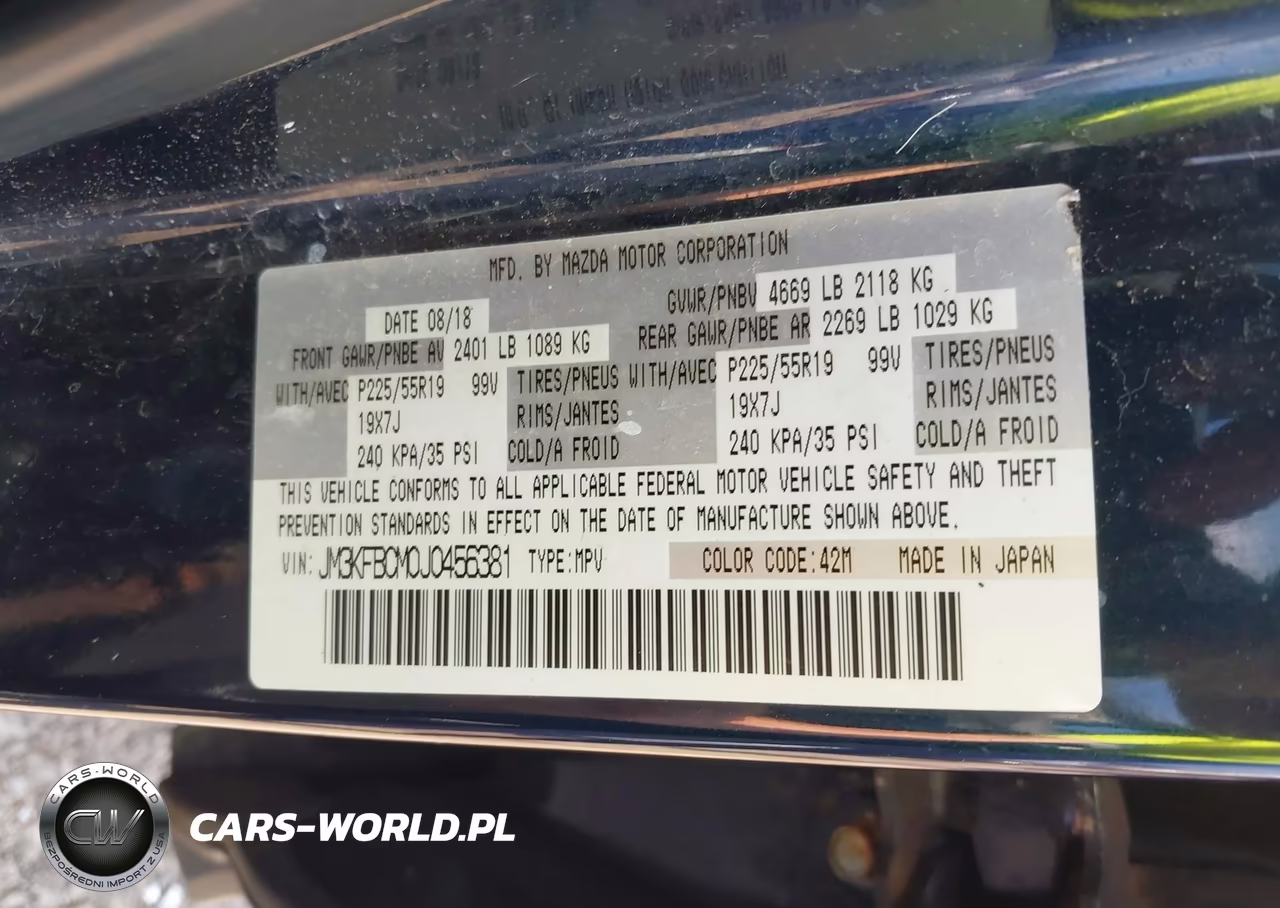 2018 Mazda Cx-5 Touring VIN:JM3KFBCM0J0456381 - 9
