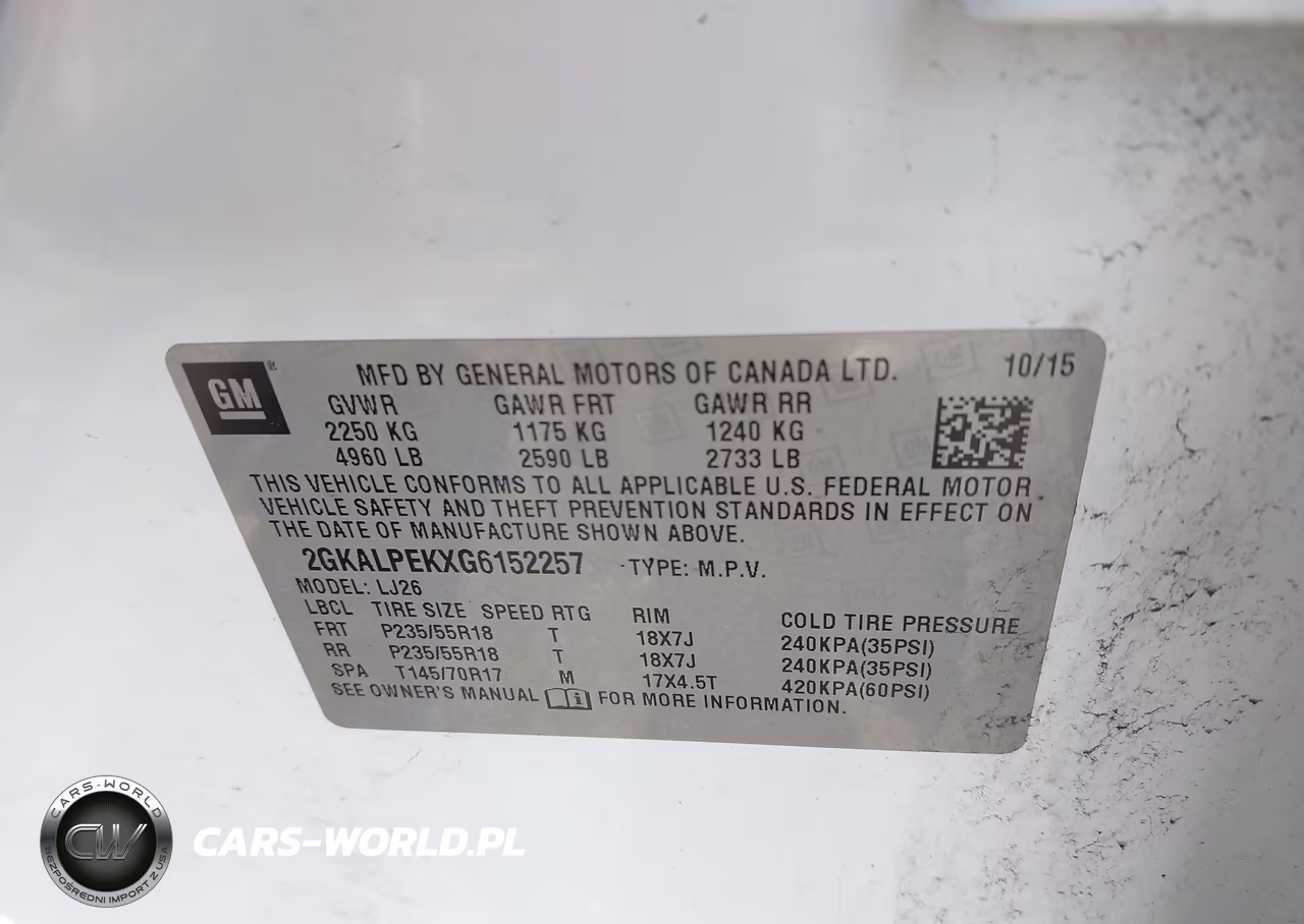 2016 GMC Terrain Slt VIN:2GKALPEKXG6152257 - 9