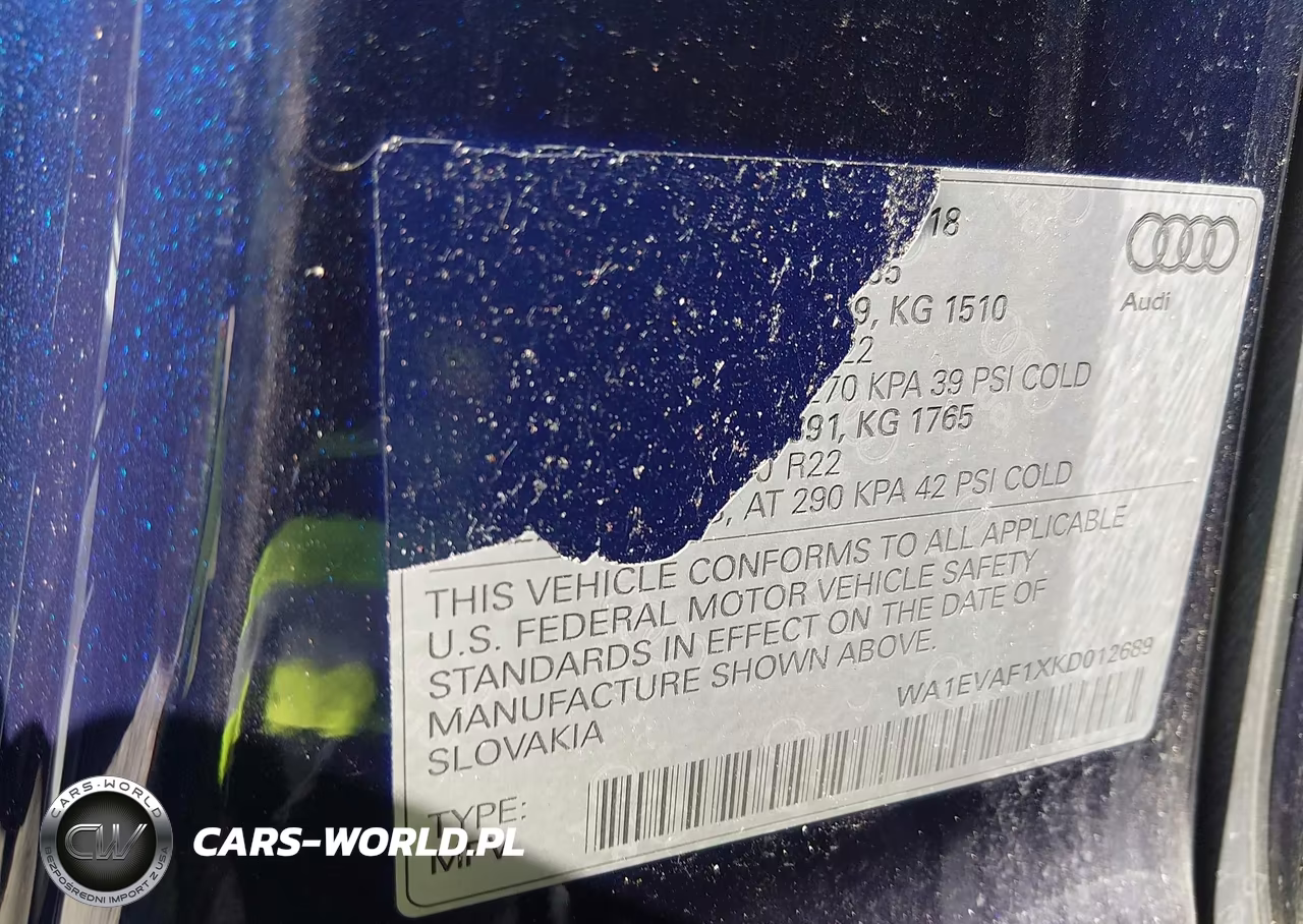 2019 Audi Q8 55 Premium VIN:WA1EVAF1XKD012689 - 9