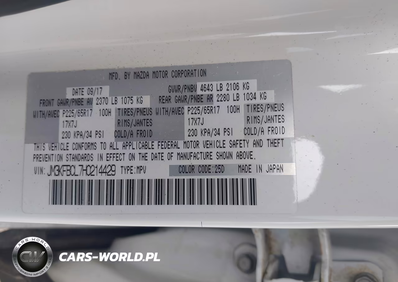 2017 Mazda Cx-5 Touring VIN:JM3KFBCL7H0214429 - 9