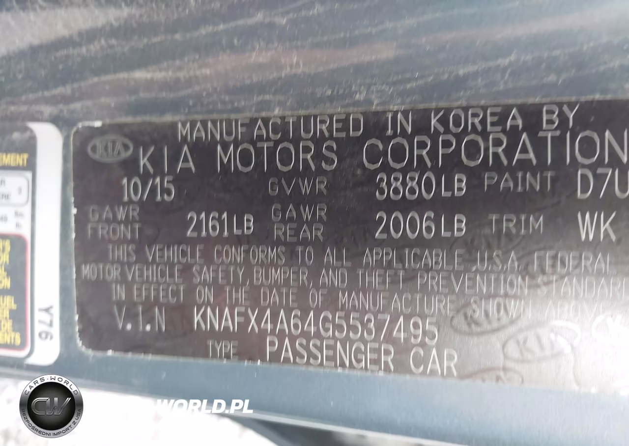 2016 Kia Forte Lx VIN:KNAFX4A64G5537495 - 9