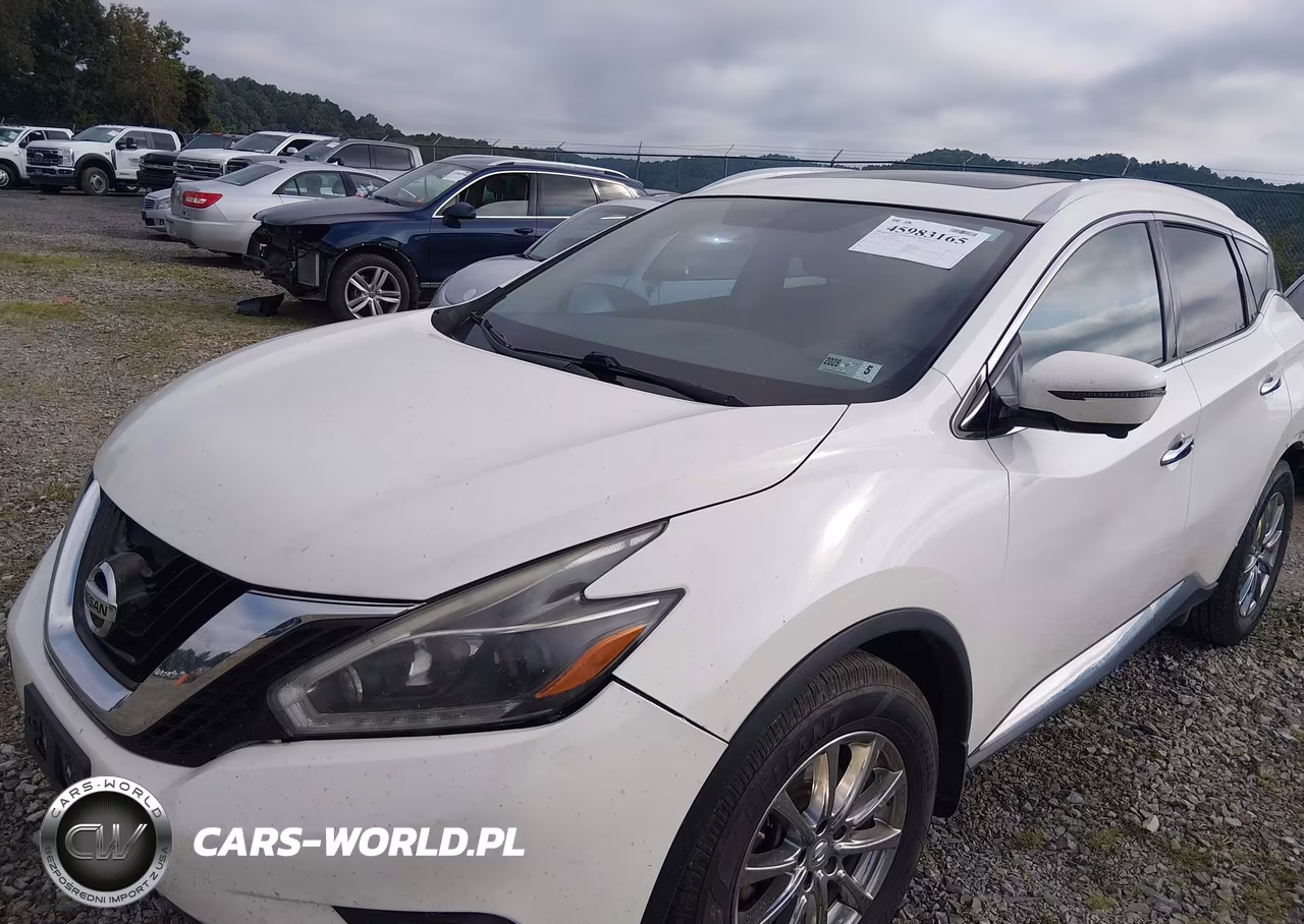 2018 Nissan Murano Sl VIN:5N1AZ2MH9JN200624 - 2