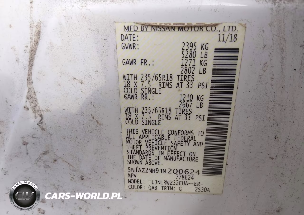2018 Nissan Murano Sl VIN:5N1AZ2MH9JN200624 - 9