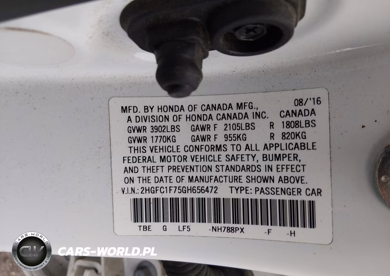 2016 Honda Civic Ex-L VIN:2HGFC1F75GH656472 - 9
