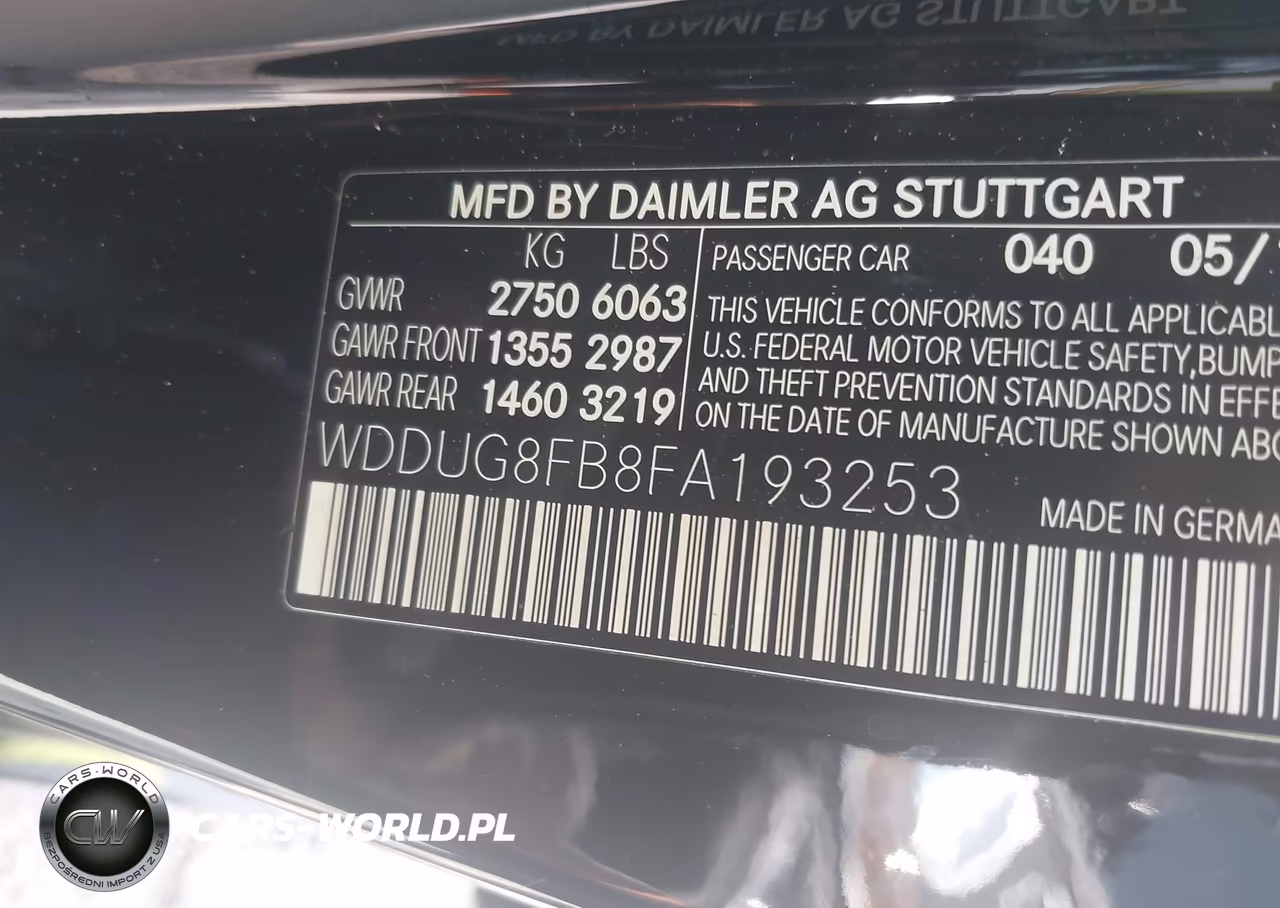 2015 Mercedes-Benz S 550 4Matic VIN:WDDUG8FB8FA193253 - 9