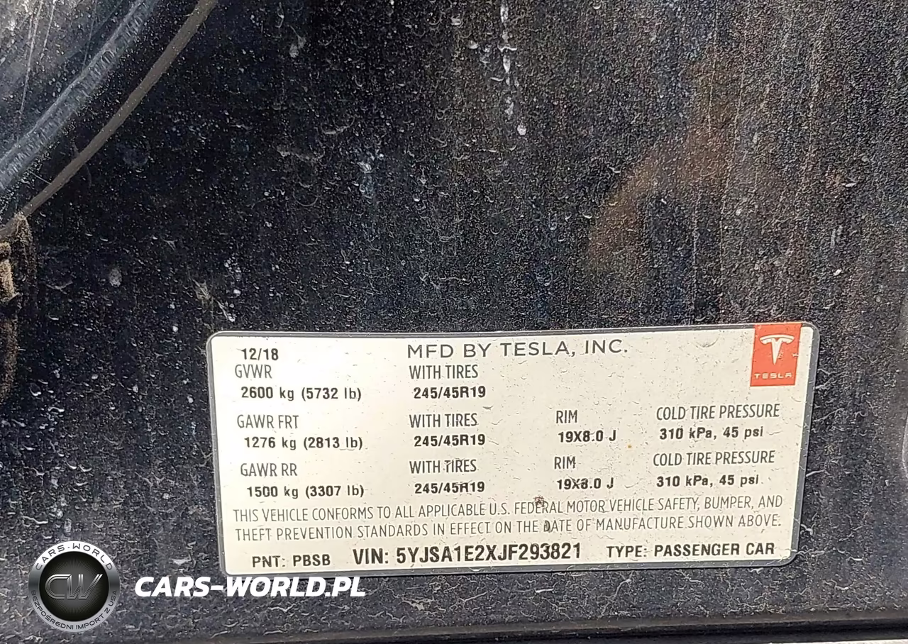 2018 Tesla Model S VIN:5YJSA1E2XJF293821 - 9