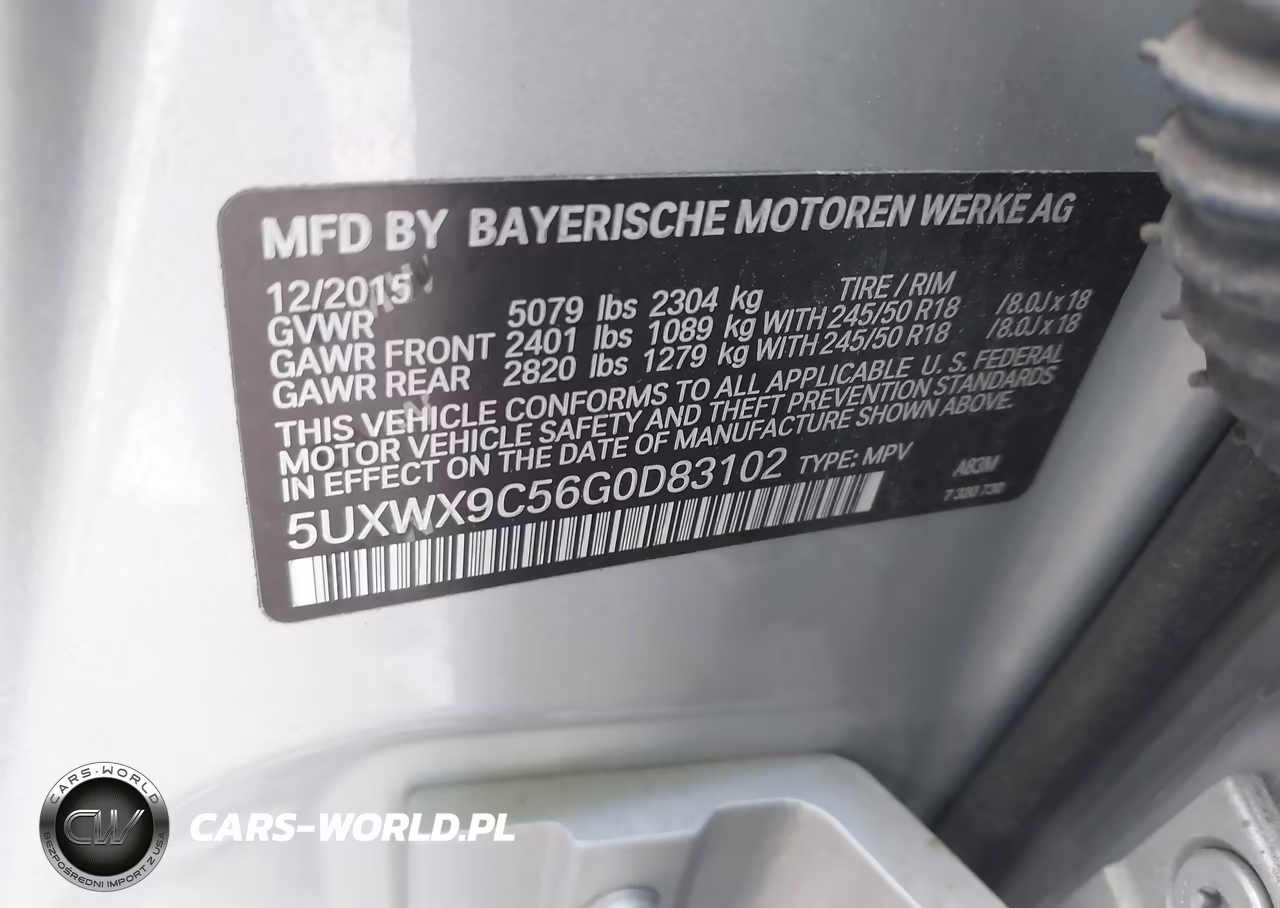 2016 BMW X3 xDrive28I VIN:5UXWX9C56G0D83102 - 9