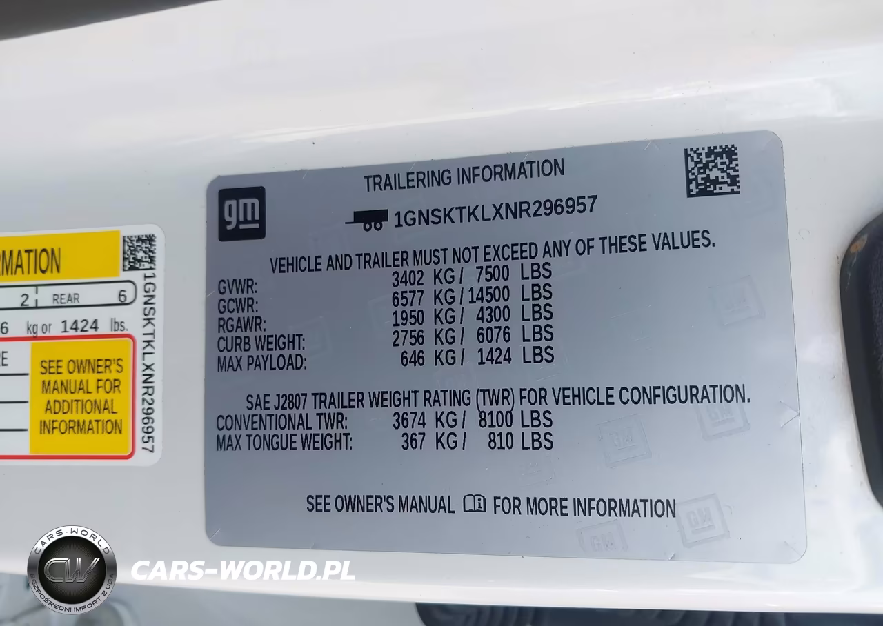 2022 Chevrolet Tahoe 4Wd High Country VIN:1GNSKTKLXNR296957 - 9