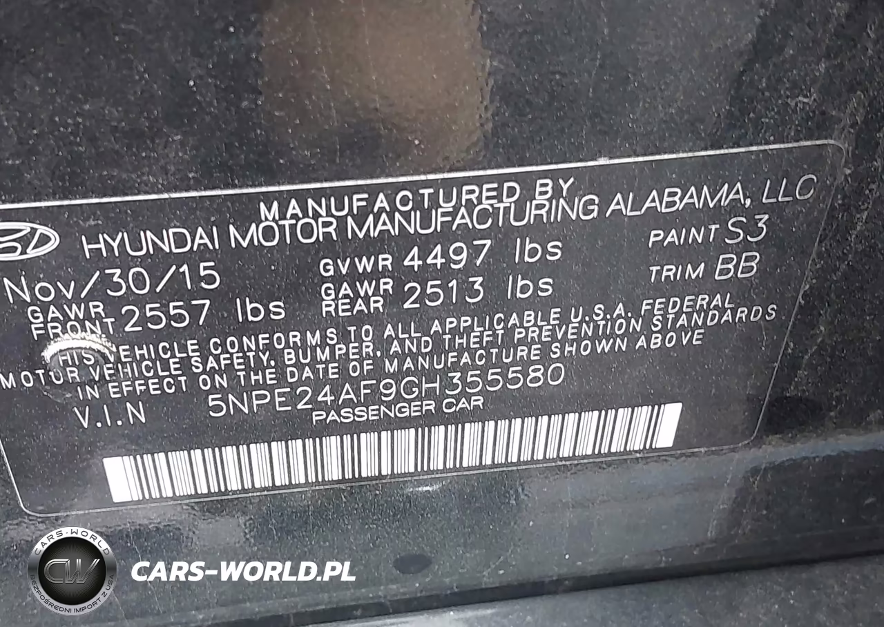 2016 Hyundai Sonata Se VIN:5NPE24AF9GH355580 - 9