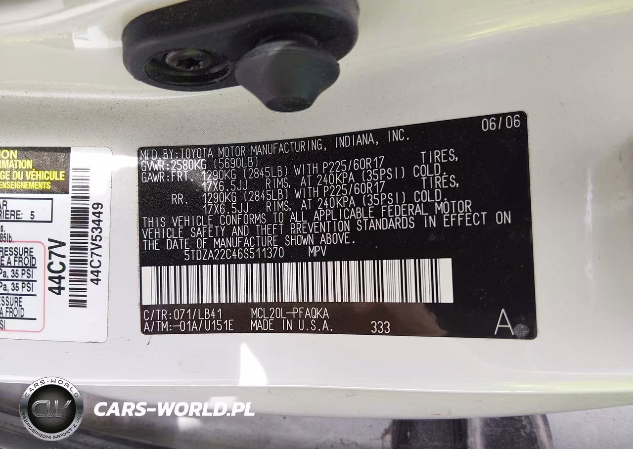 2006 Toyota Sienna Xle Limited VIN:5TDZA22C46S511370 - 9