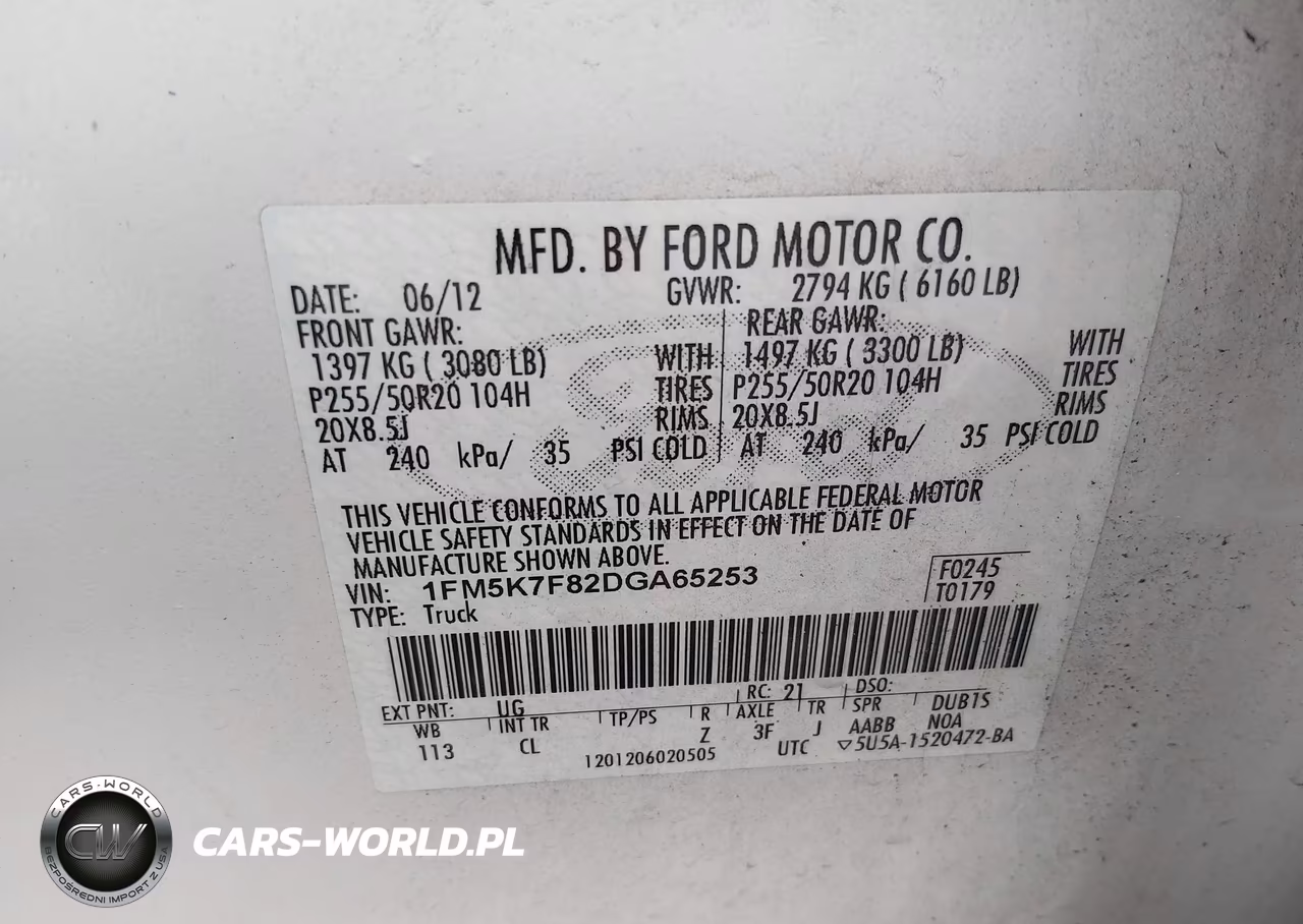 2013 Ford Explorer Limited VIN:1FM5K7F82DGA65253 - 9