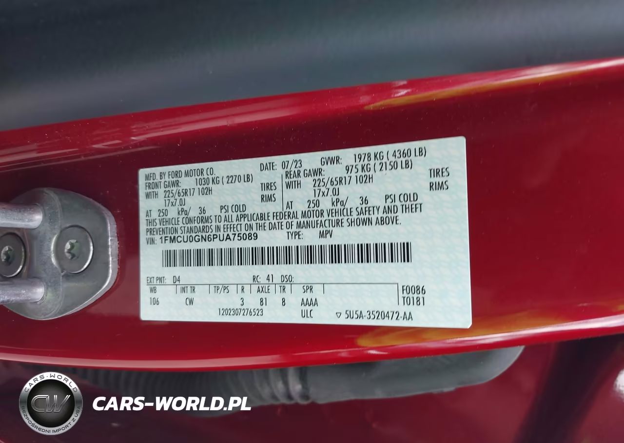 2023 Ford Escape Active VIN:1FMCU0GN6PUA75089 - 9