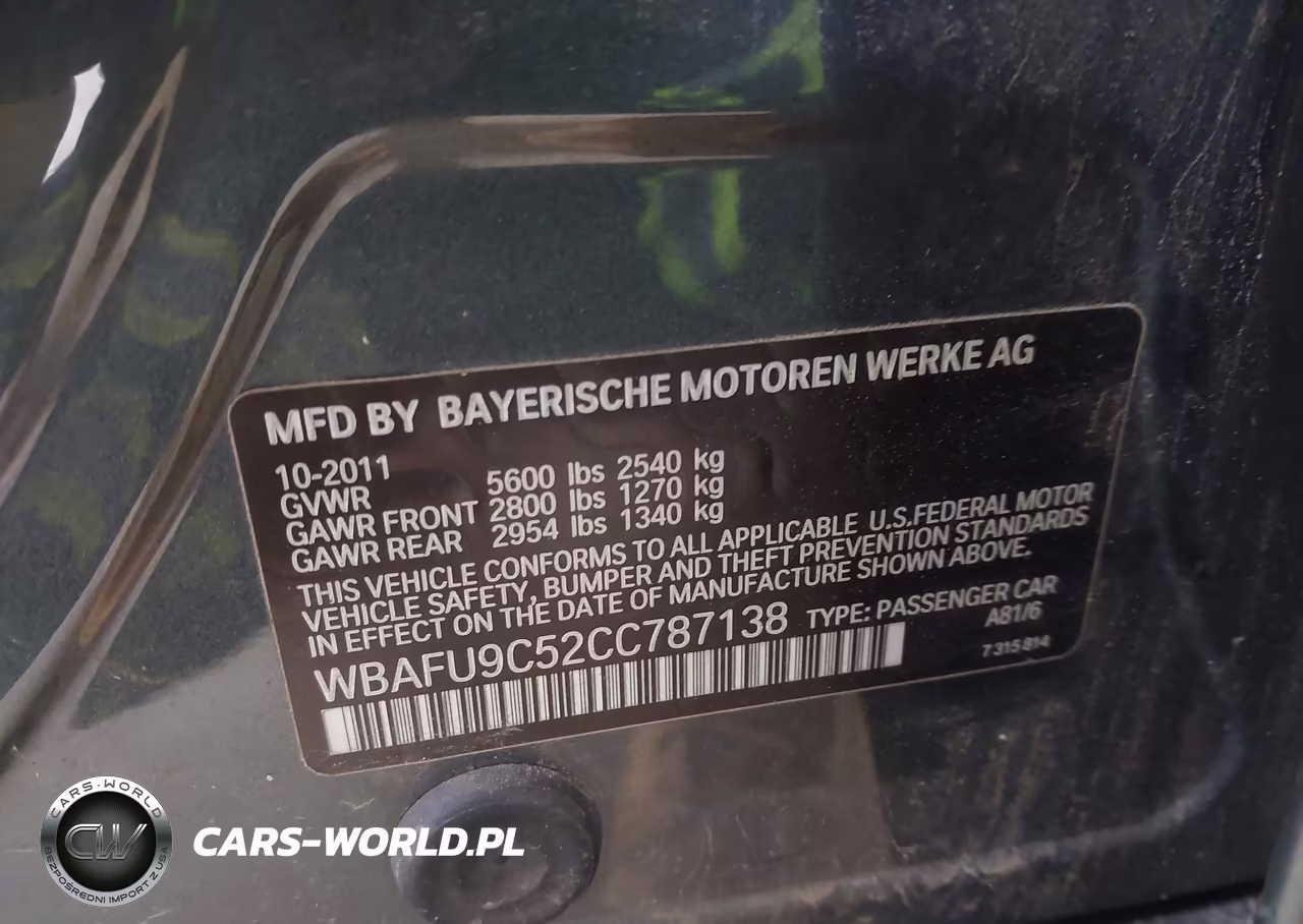 2012 BMW 550I xDrive VIN:WBAFU9C52CC787138 - 9