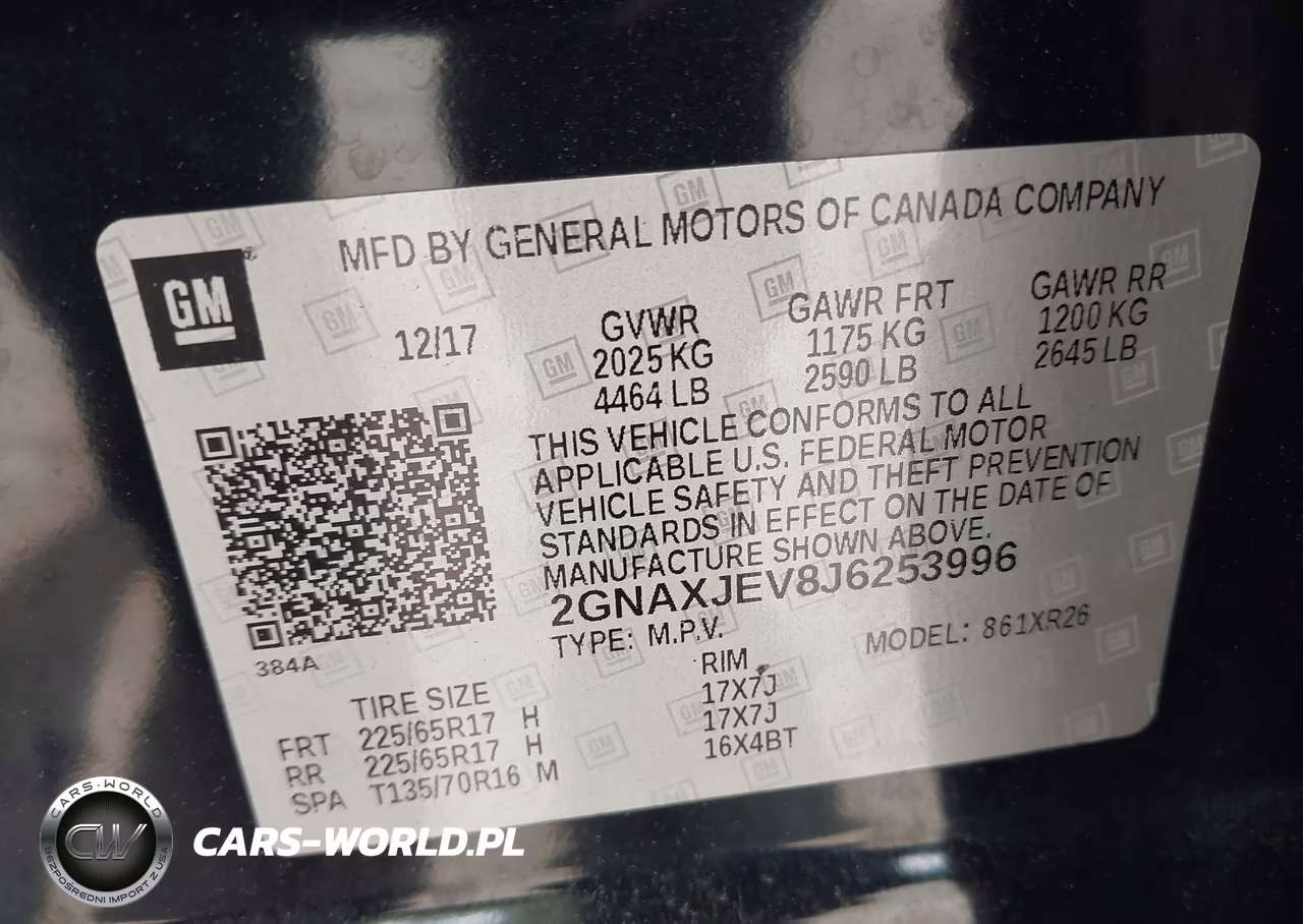 2018 Chevrolet Equinox Lt VIN:2GNAXJEV8J6253996 - 9