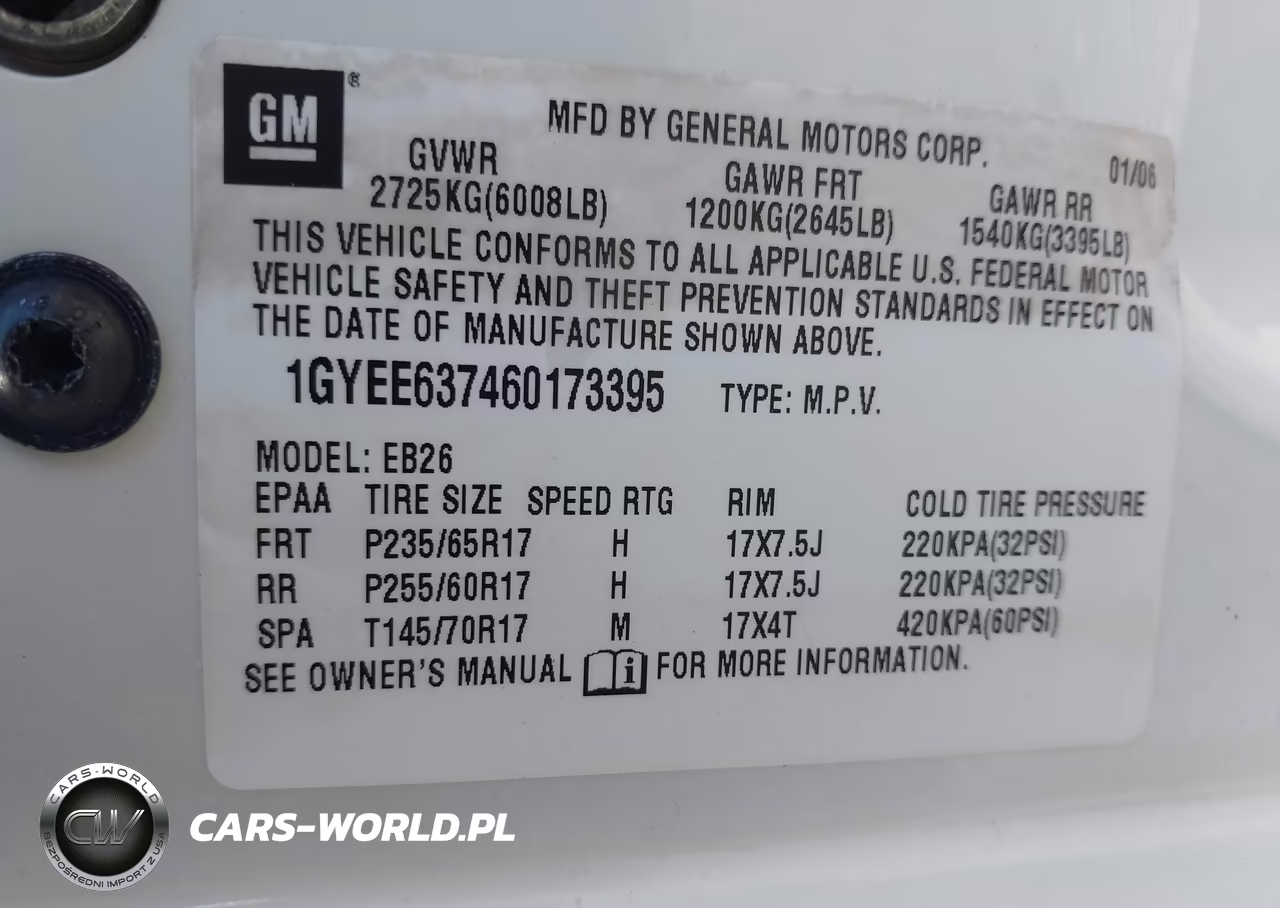 2006 Cadillac Srx V6 VIN:1GYEE637460173395 - 9
