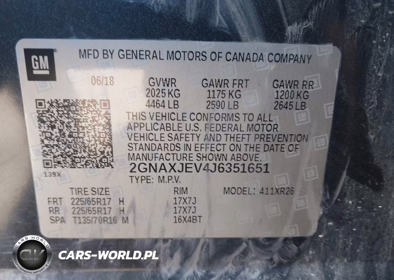 2018 Chevrolet Equinox Lt VIN:2GNAXJEV4J6351651 - 9