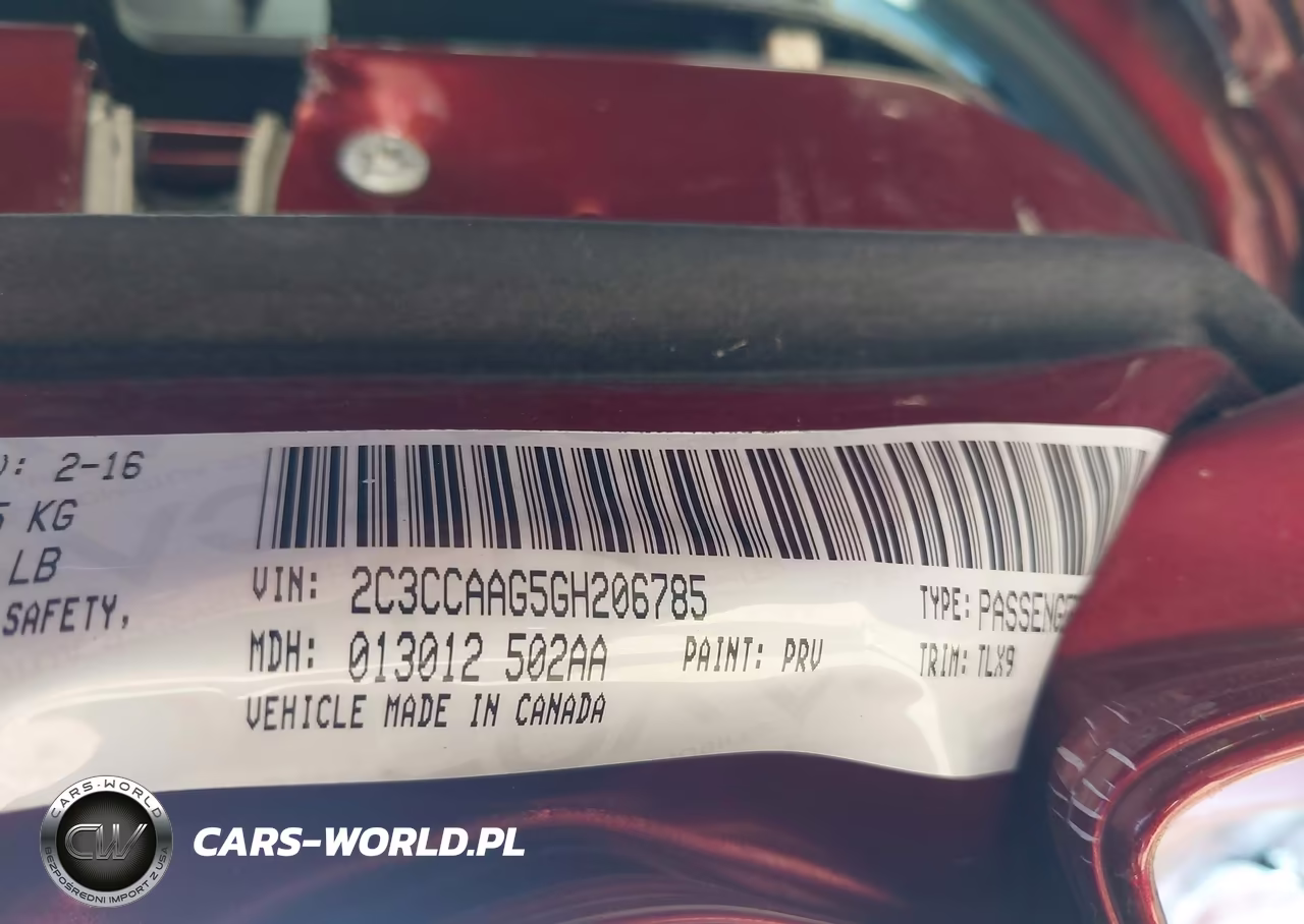 2016 Chrysler 300 Limited VIN:2C3CCAAG5GH206785 - 9
