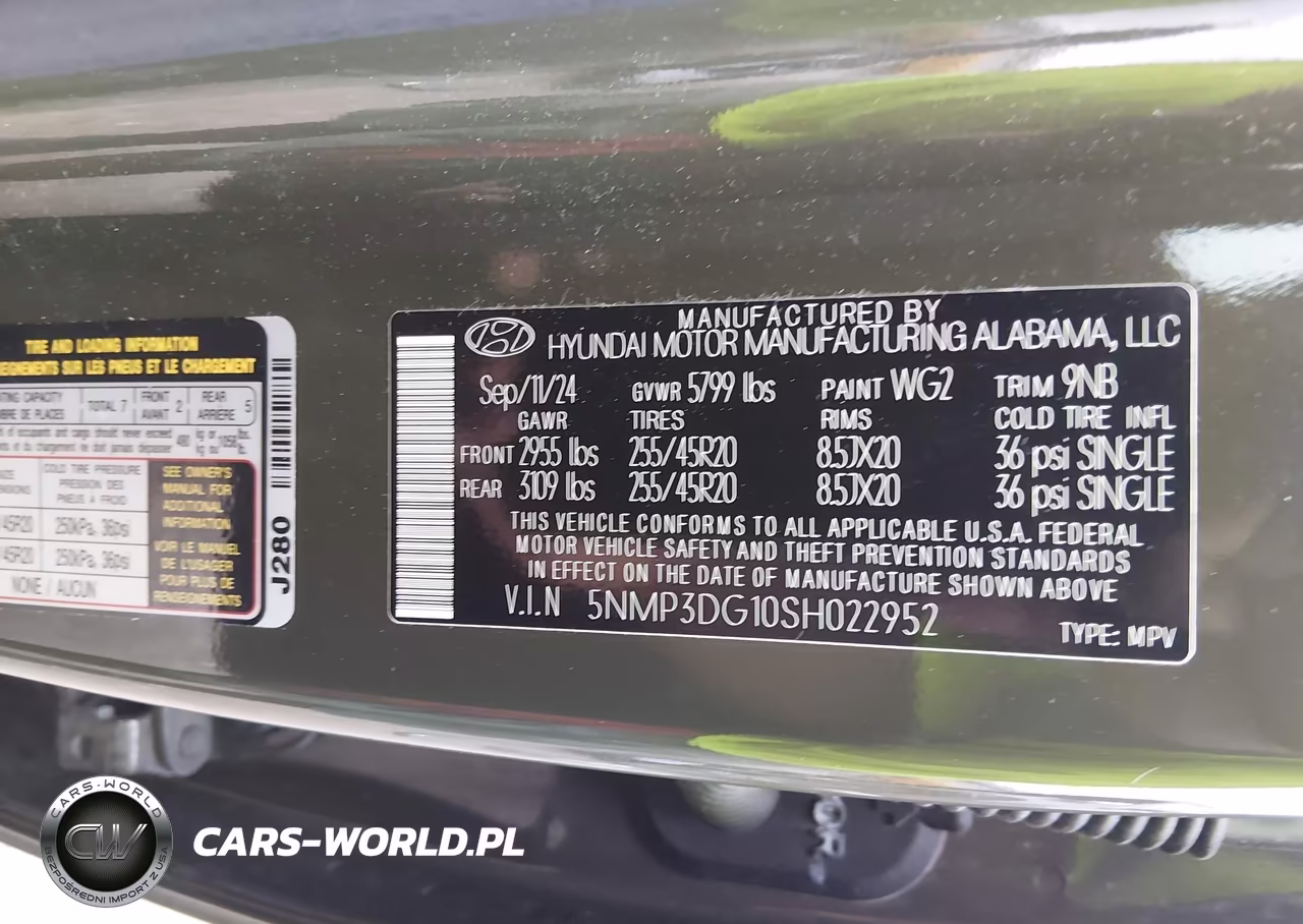 2025 Hyundai Santa Fe Hybrid Limited VIN:5NMP3DG10SH022952 - 9