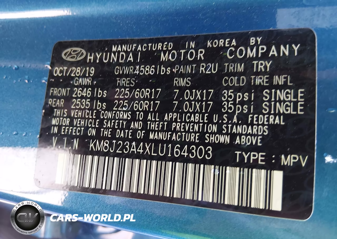 2020 Hyundai Tucson Se VIN:KM8J23A4XLU164303 - 9