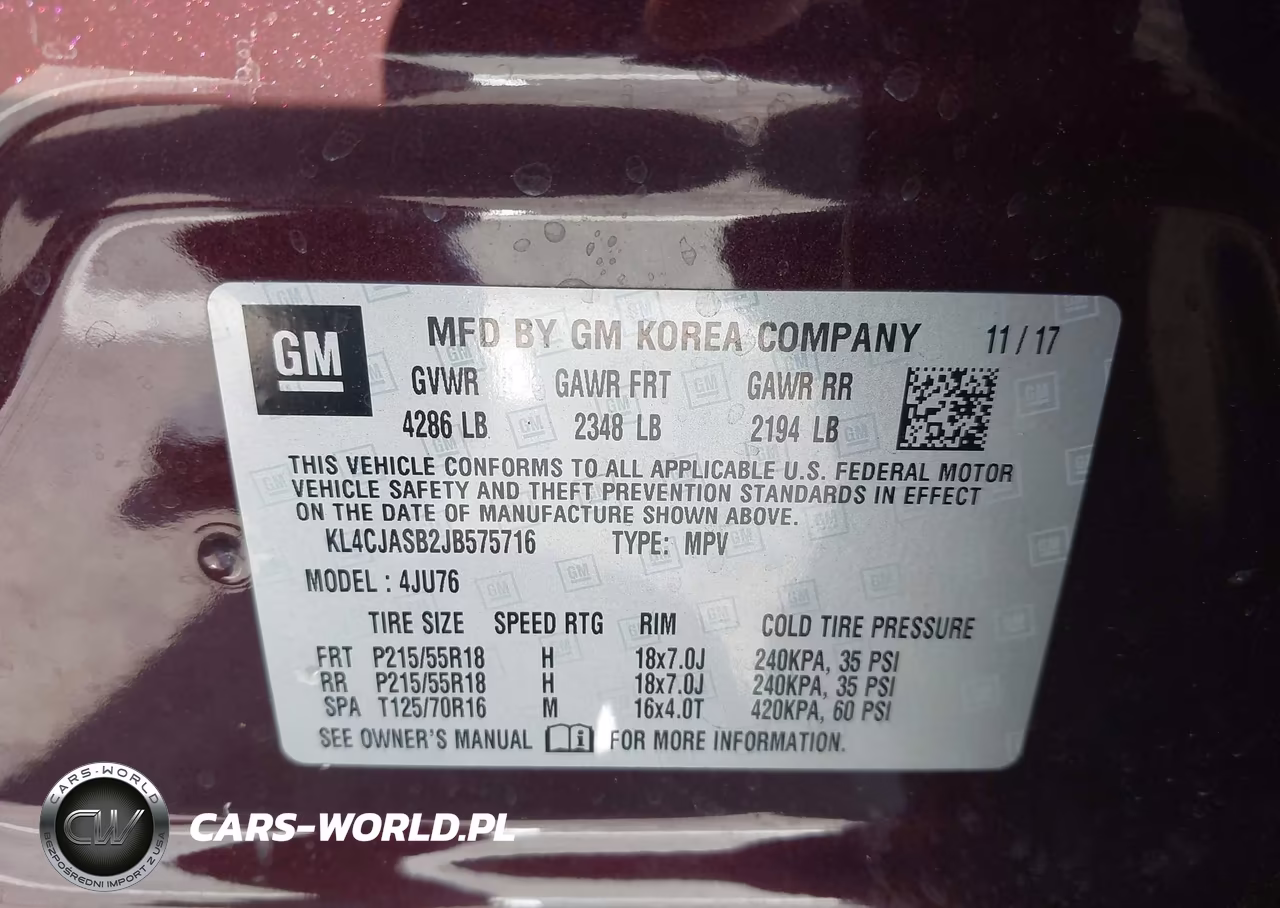 2018 Buick Encore Preferred VIN:KL4CJASB2JB575716 - 9