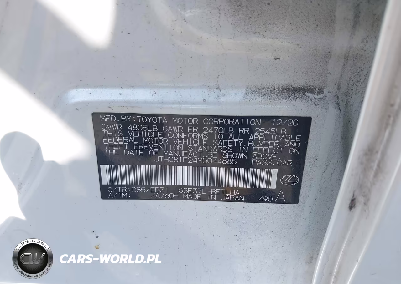 2021 Lexus Is 300 VIN:JTHC81F24M5044885 - 9