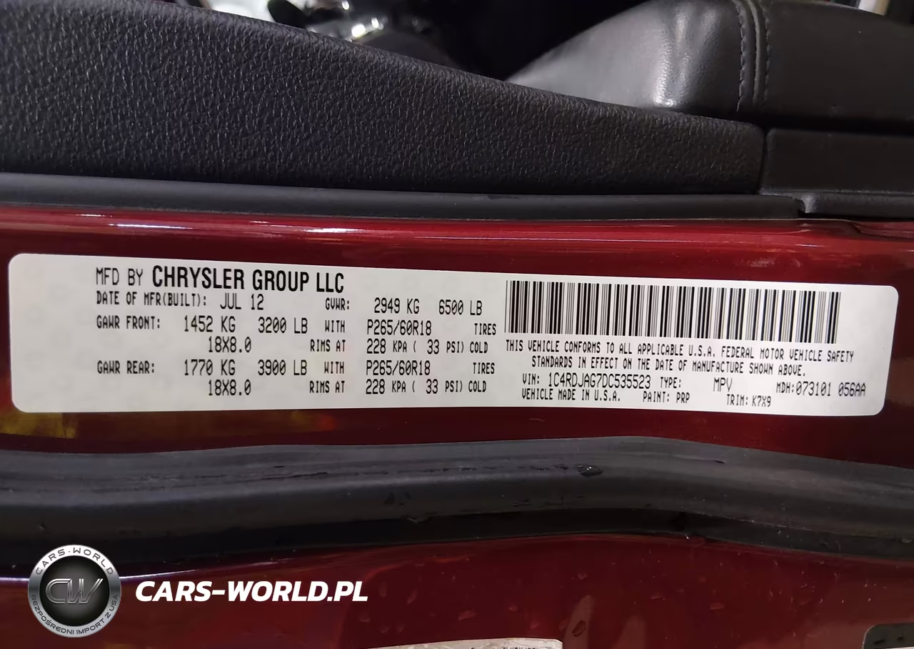 2013 Dodge Durango Sxt VIN:1C4RDJAG7DC535523 - 9