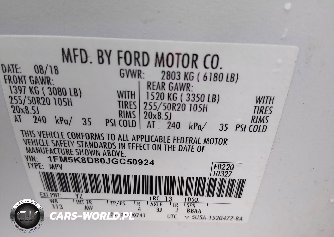 2018 Ford Explorer Xlt VIN:1FM5K8D80JGC50924 - 9