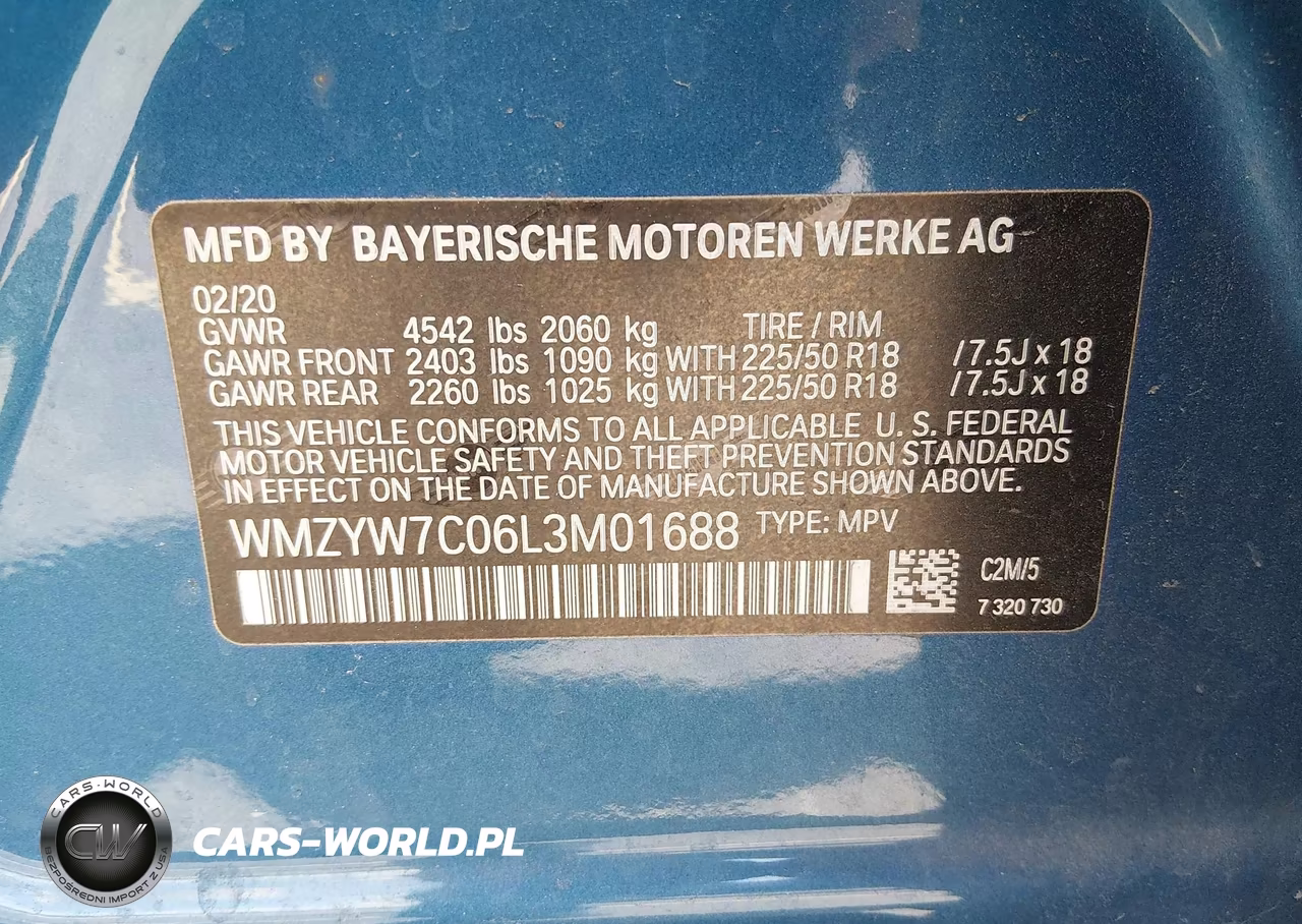 2020 Mini Countryman Cooper S VIN:WMZYW7C06L3M01688 - 9