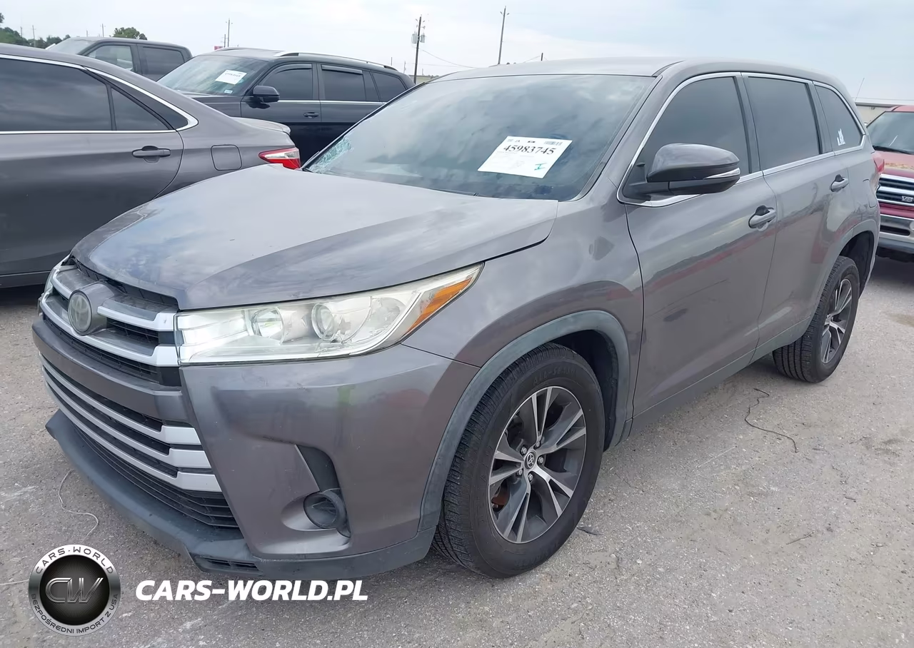 2019 Toyota Highlander Le VIN:5TDZARFHXKS060244 - 2