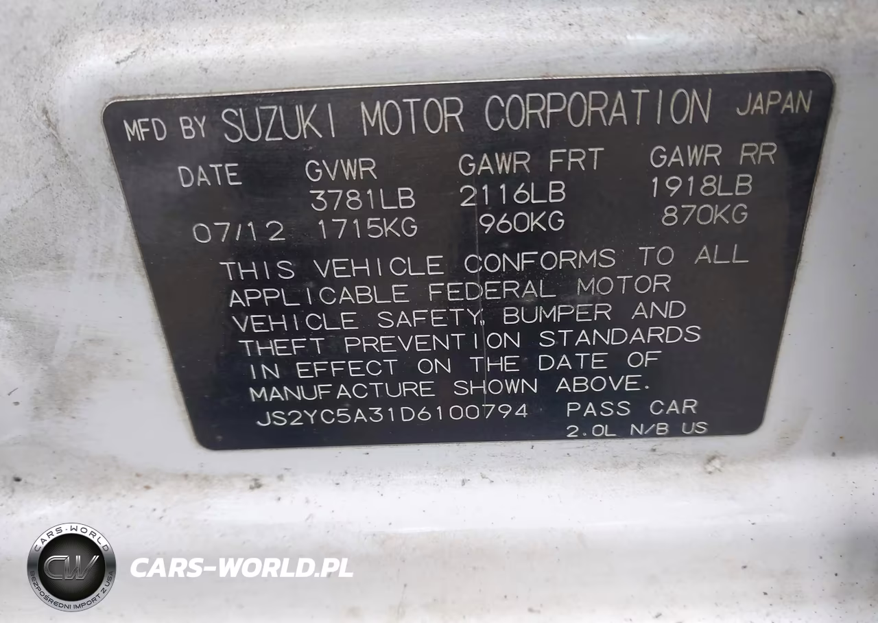2013 Suzuki Sx4 Le-Le Popular VIN:JS2YC5A31D6100794 - 9