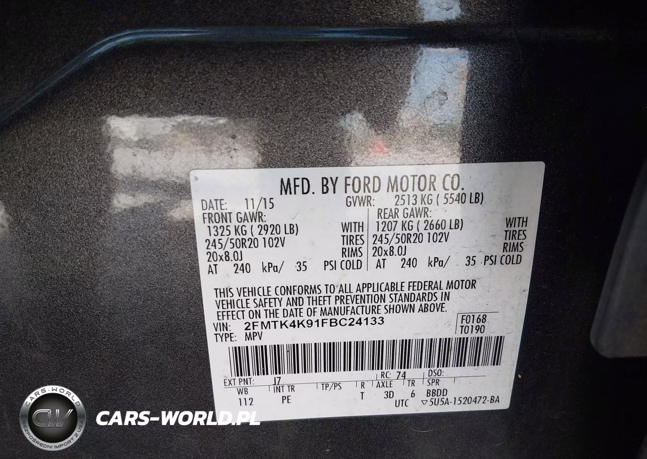 2015 Ford Edge Titanium VIN:2FMTK4K91FBC24133 - 9