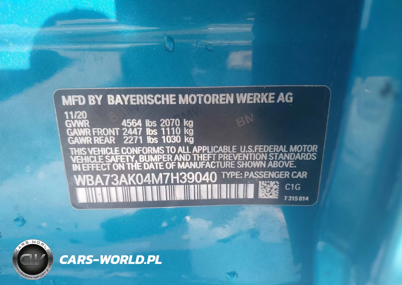 2021 BMW 228I Gran Coupe xDrive VIN:WBA73AK04M7H39040 - 9