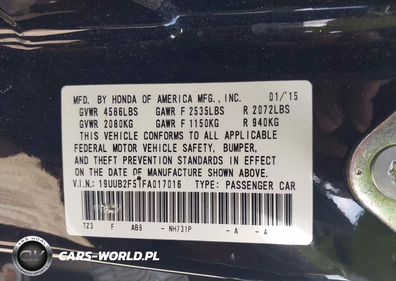 2015 Acura Tlx V6 Tech VIN:19UUB2F51FA017016 - 9