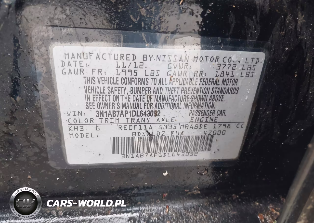 2013 Nissan Sentra Sv VIN:3N1AB7AP1DL643052 - 9