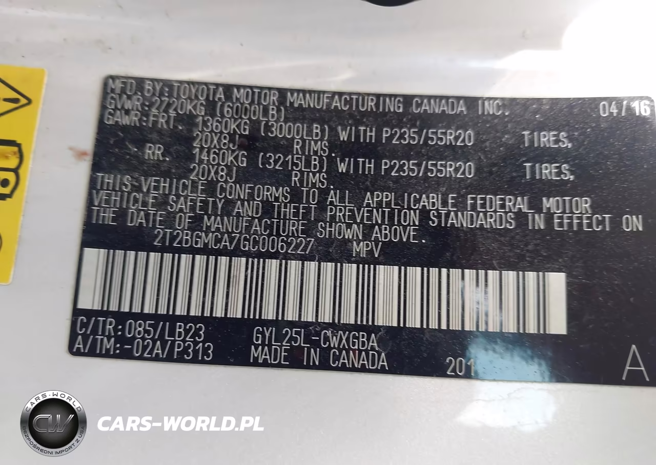 2016 Lexus Rx 450H VIN:2T2BGMCA7GC006227 - 9