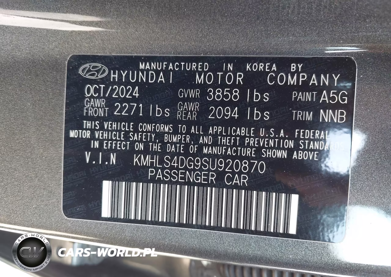 2025 Hyundai Elantra Sel Convenience VIN:KMHLS4DG9SU920870 - 9