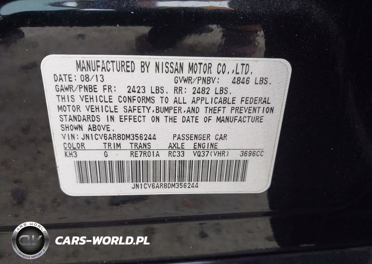 2013 Infiniti G37X VIN:JN1CV6AR8DM356244 - 9