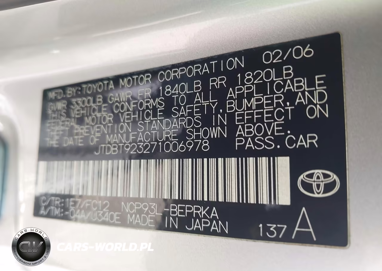 2007 Toyota Yaris VIN:JTDBT923271006978 - 9