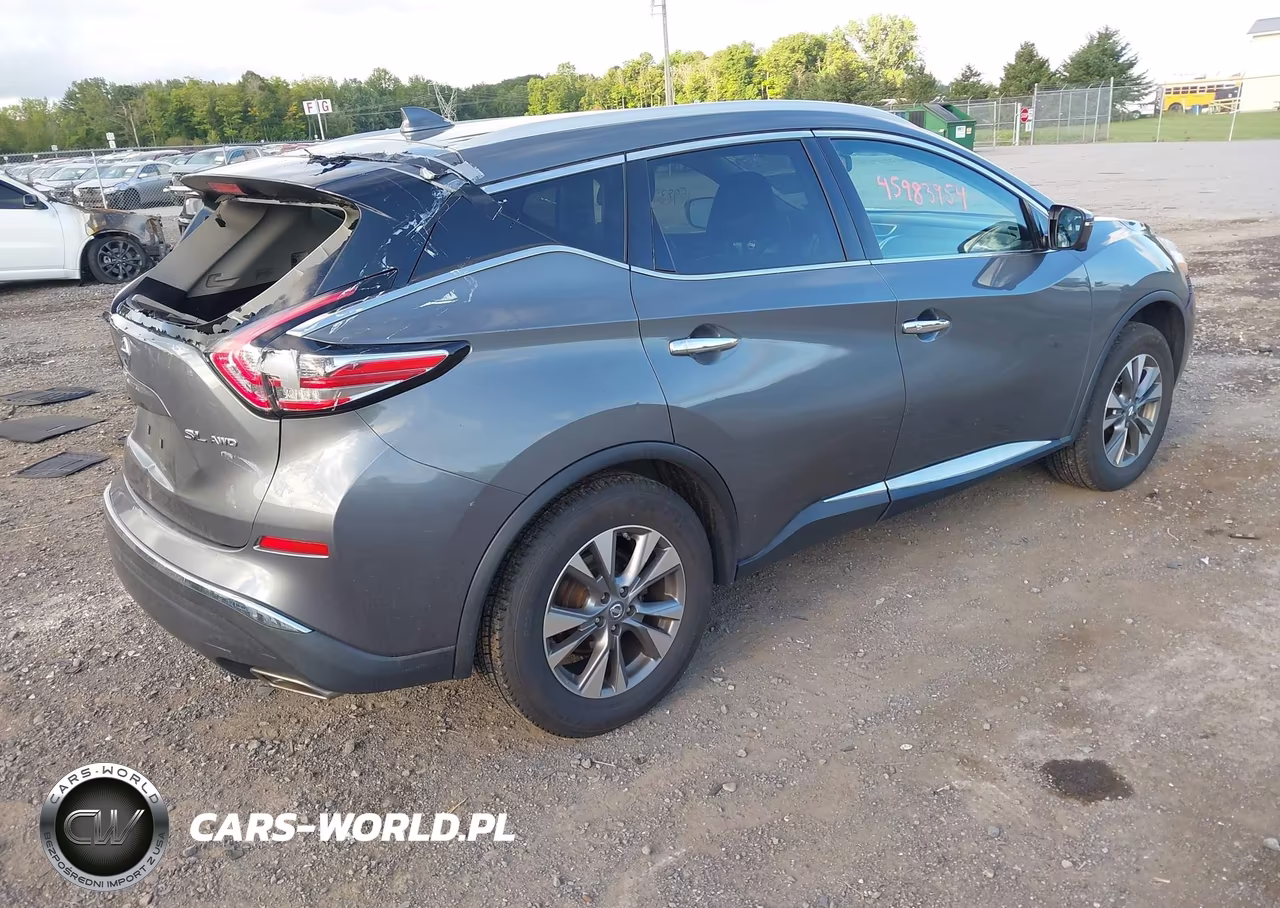2017 Nissan Murano Sl VIN:5N1AZ2MH0HN186073 - 4