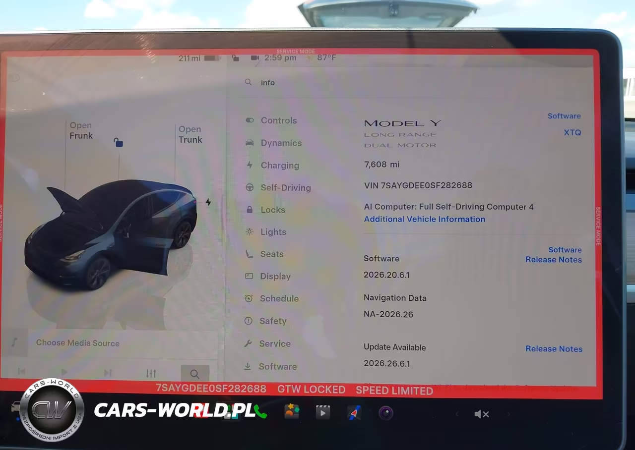2025 Tesla Model Y Long Range Dual Motor All-Wheel Drive VIN:7SAYGDEE0SF282688 - 19
