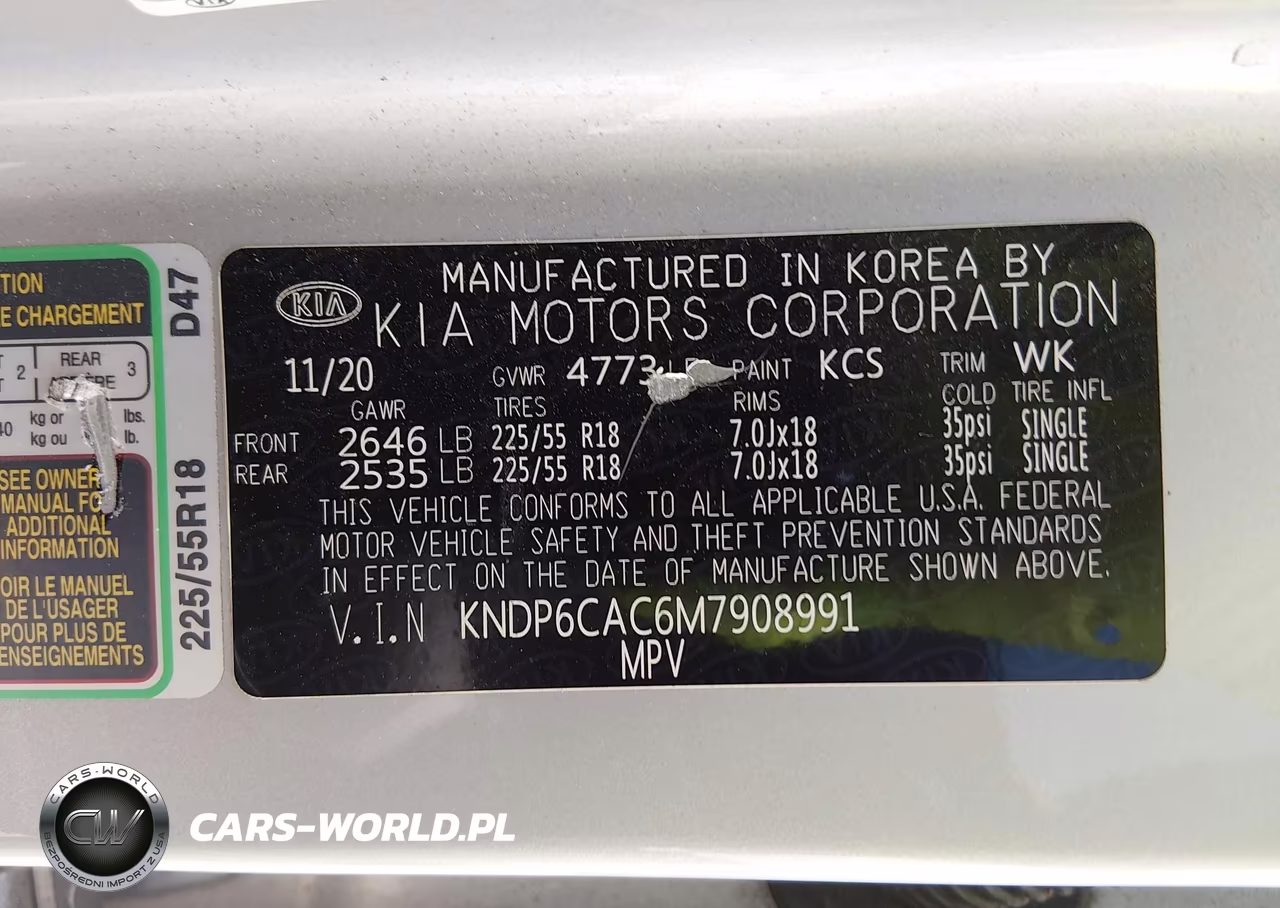 2021 Kia Sportage S VIN:KNDP6CAC6M7908991 - 9