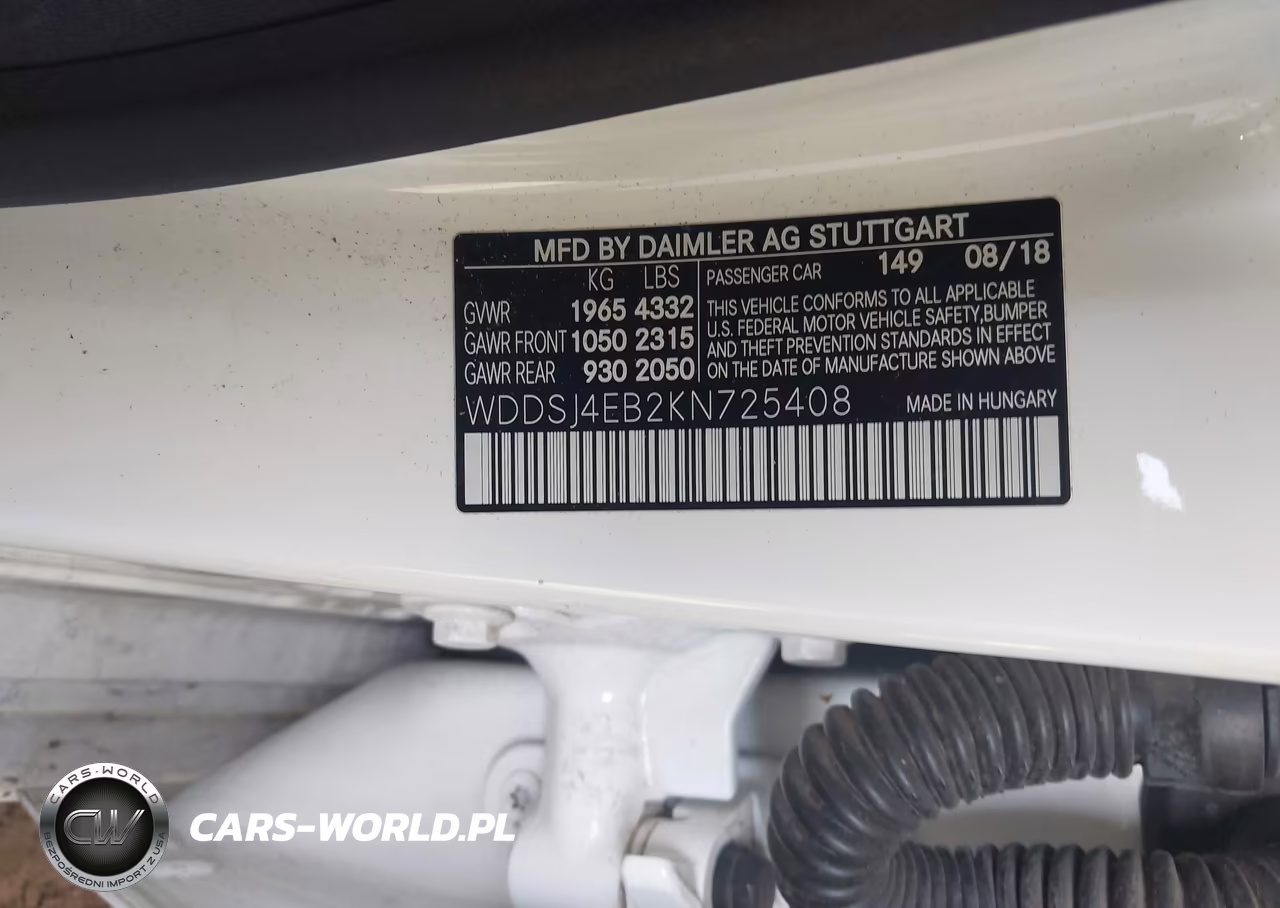 2019 Mercedes-Benz Cla 250 VIN:WDDSJ4EB2KN725408 - 9