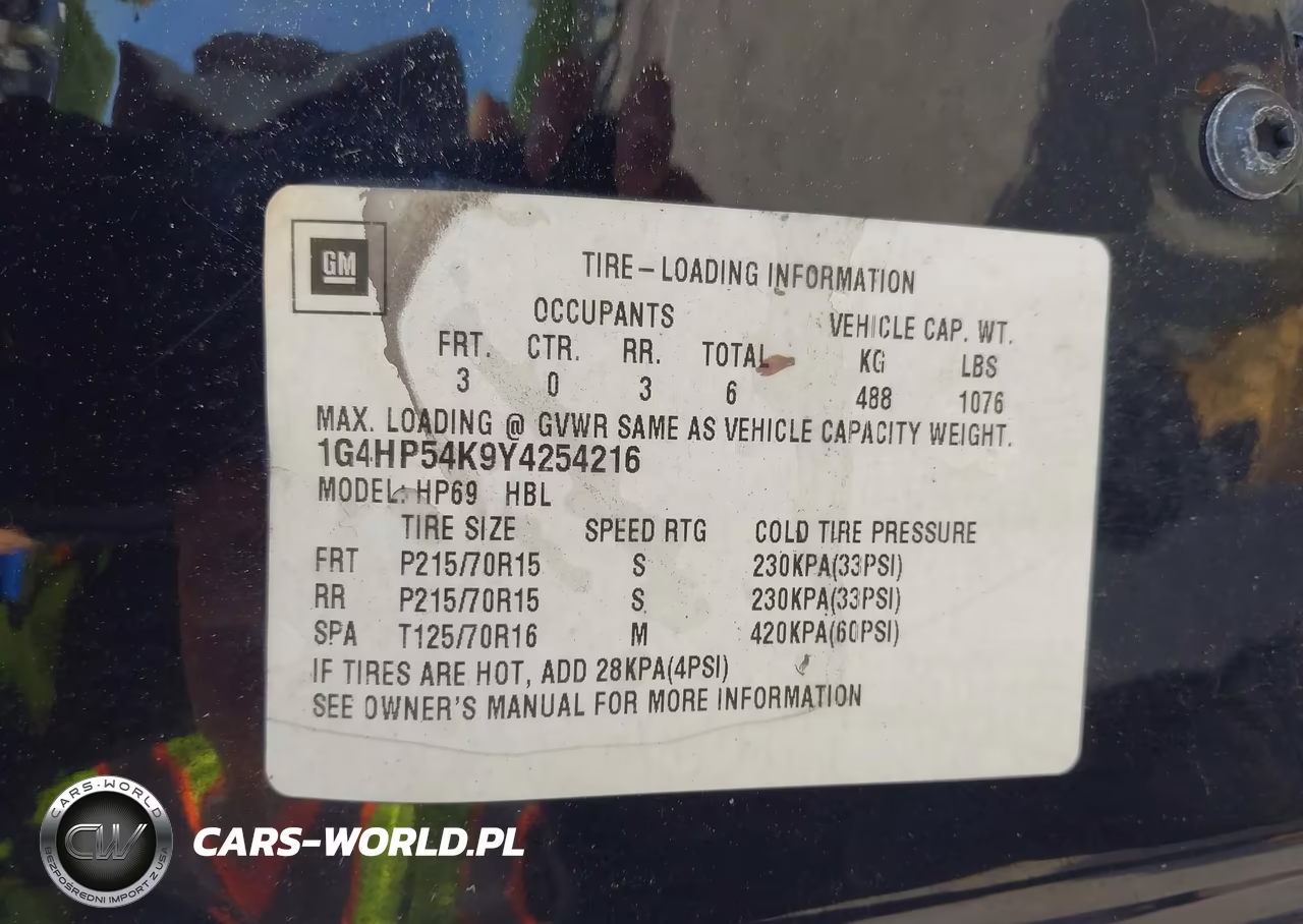 2000 Buick Lesabre Custom VIN:1G4HP54K9Y4254216 - 9