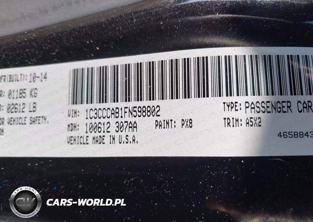 2015 Chrysler 200 Limited VIN:1C3CCCAB1FN598802 - 9