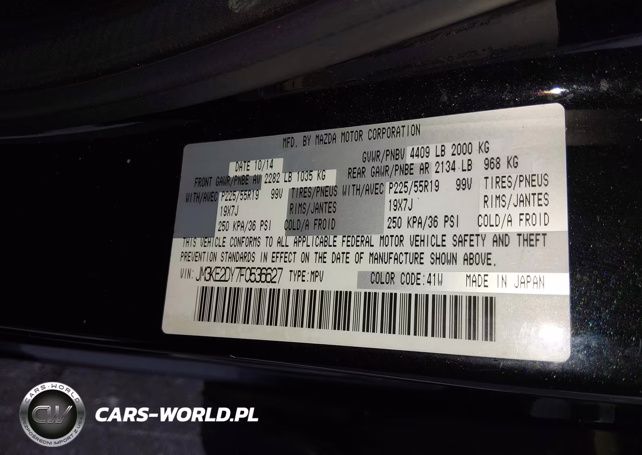 2015 Mazda Cx-5 Grand Touring VIN:JM3KE2DY7F0536627 - 9