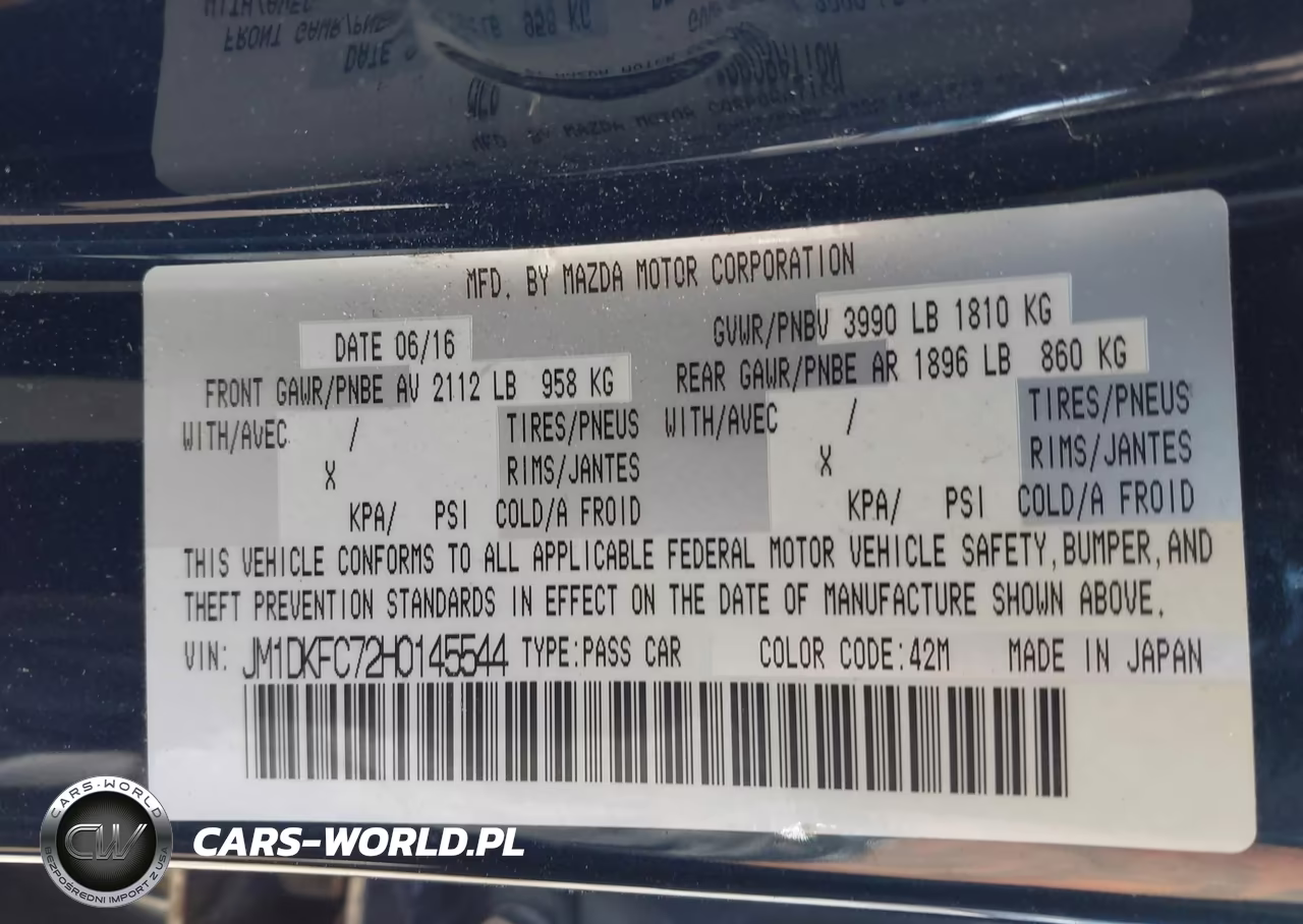 2017 Mazda Cx-3 Touring VIN:JM1DKFC72H0145544 - 9